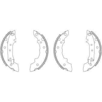 Jeu de mâchoires de frein TEXTAR OEM 424193