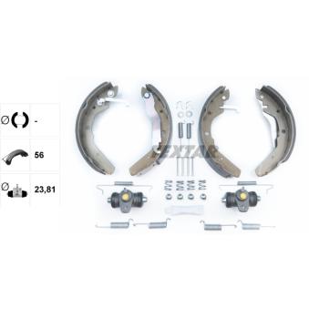 Jeu de mâchoires de frein TEXTAR OEM 251609531P