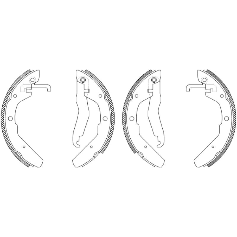 Jeu de mâchoires de frein TEXTAR 83027600 - Visuel 1