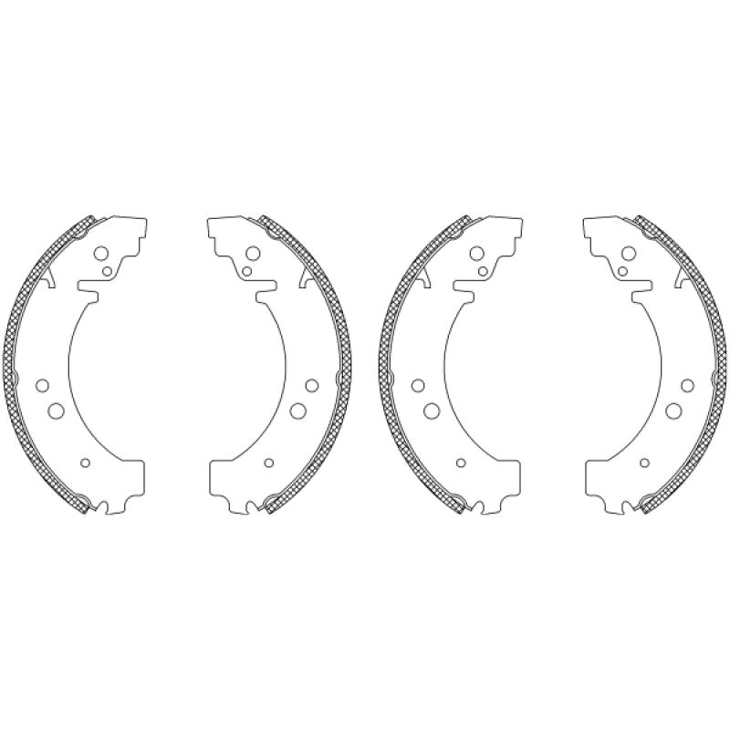 Jeu de mâchoires de frein TEXTAR 83029100 - Visuel 1