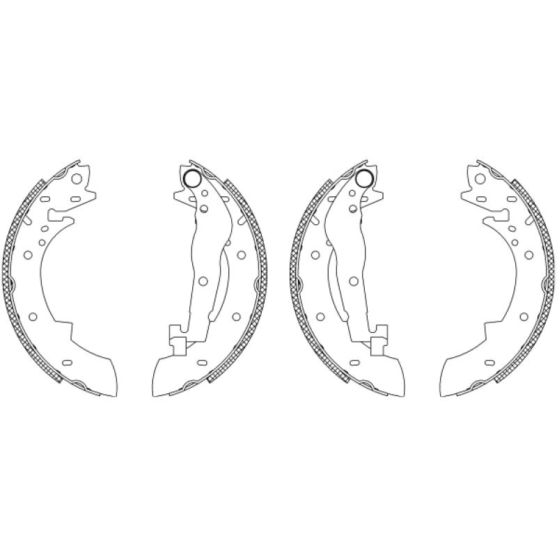 Jeu de mâchoires de frein TEXTAR 83030405 - Visuel 1