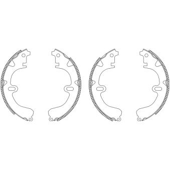 Jeu de mâchoires de frein TEXTAR OEM 0449720080