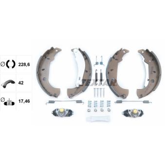 Jeu de mâchoires de frein TEXTAR OEM 77362298