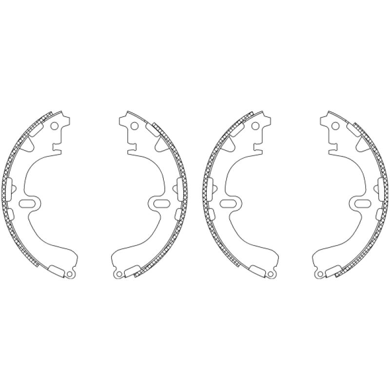 Jeu de mâchoires de frein TEXTAR 83043100 - Visuel 1