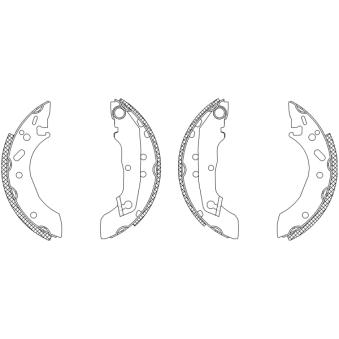 Jeu de mâchoires de frein TEXTAR OEM 5027751