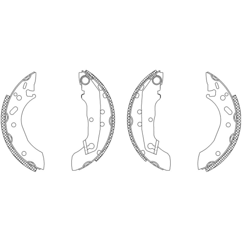 Jeu de mâchoires de frein TEXTAR 83043701 - Visuel 1