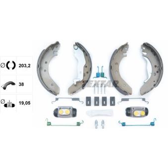 Jeu de mâchoires de frein TEXTAR OEM GBS90835AF