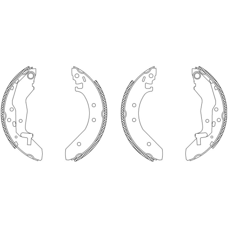 Jeu de mâchoires de frein TEXTAR 83043900 - Visuel 1