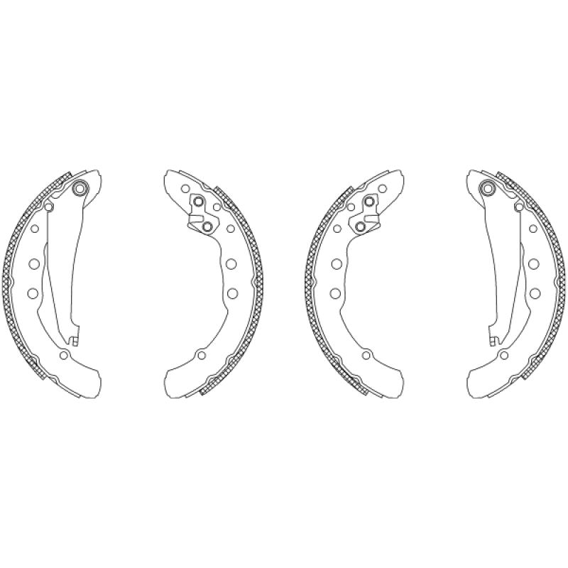 Jeu de mâchoires de frein TEXTAR 83044402 - Visuel 1