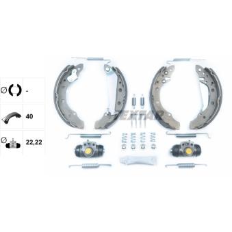 Jeu de mâchoires de frein TEXTAR OEM 357609527