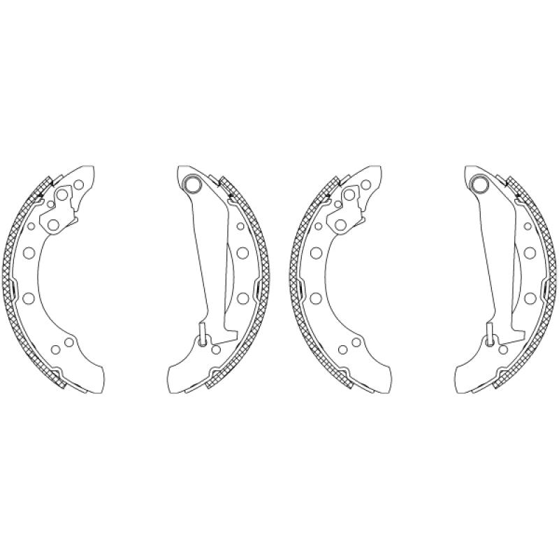 Jeu de mâchoires de frein TEXTAR 83044701 - Visuel 1