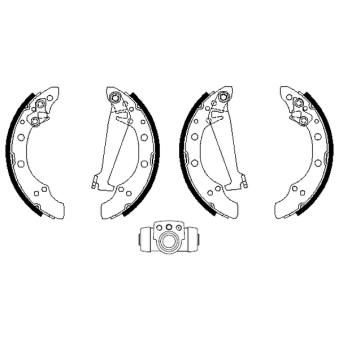 Jeu de mâchoires de frein TEXTAR OEM 357609527