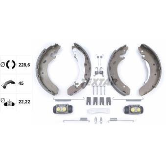 Jeu de mâchoires de frein TEXTAR OEM 93BB2200AB