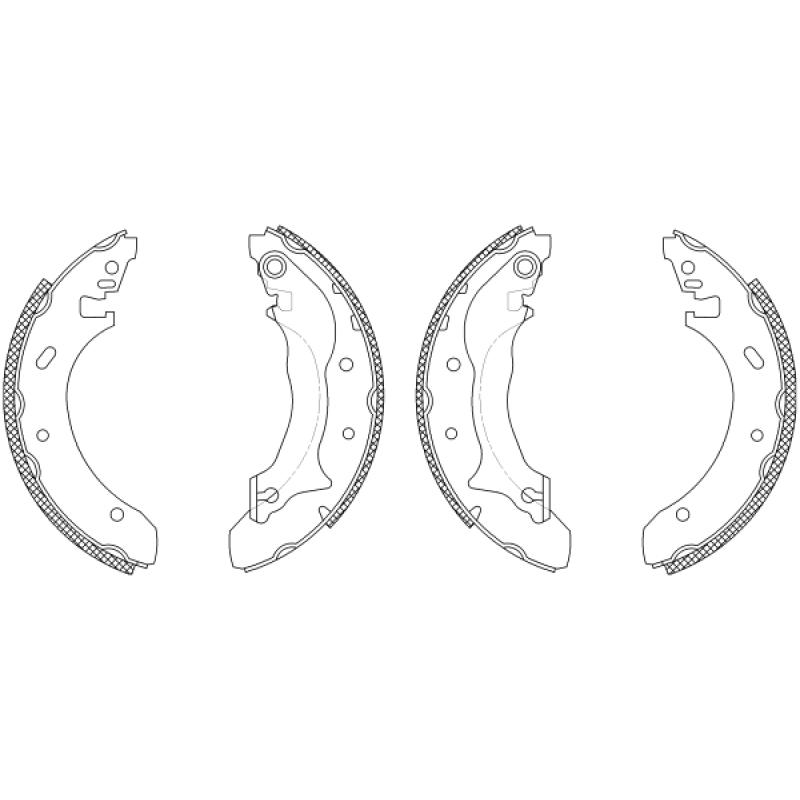 Jeu de mâchoires de frein TEXTAR 83046400 - Visuel 1