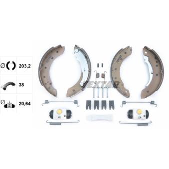 Jeu de mâchoires de frein TEXTAR OEM 7701206971 Jeu de mâchoires de frein TEXTAR OEM 7701206971