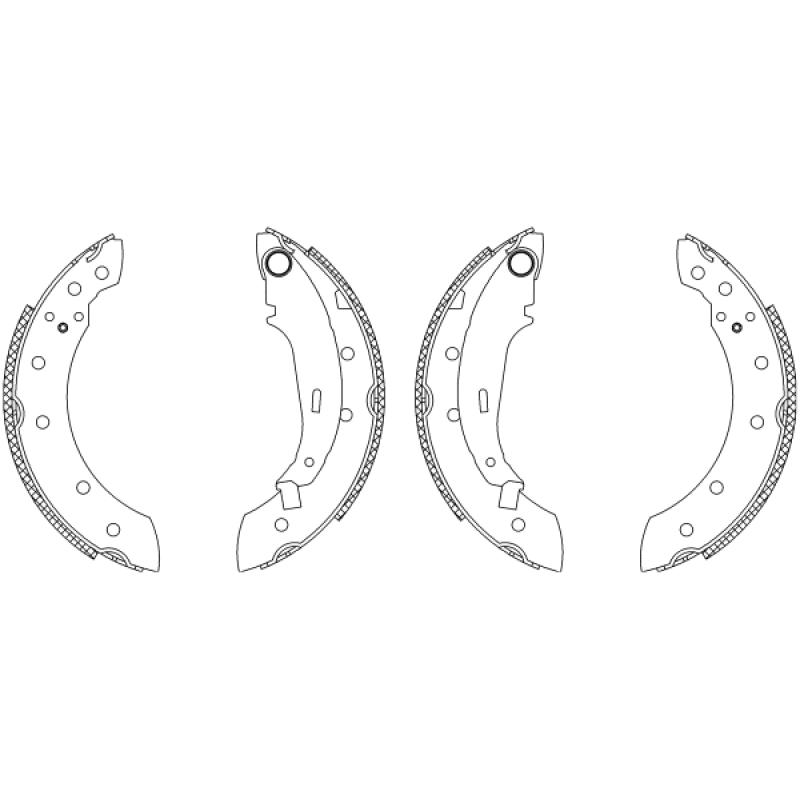 Jeu de mâchoires de frein TEXTAR 83048007 - Visuel 1