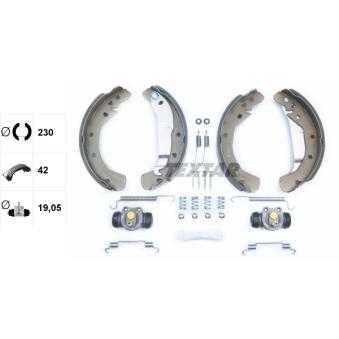 Jeu de mâchoires de frein TEXTAR OEM 90512792