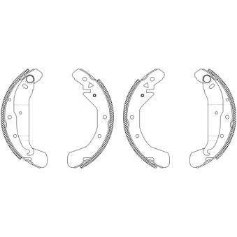 Jeu de mâchoires de frein TEXTAR OEM 90512792