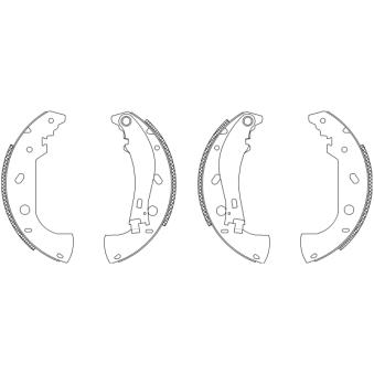 Jeu de mâchoires de frein TEXTAR OEM 77362284