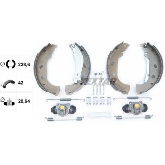 Jeu de mâchoires de frein TEXTAR OEM 77362284