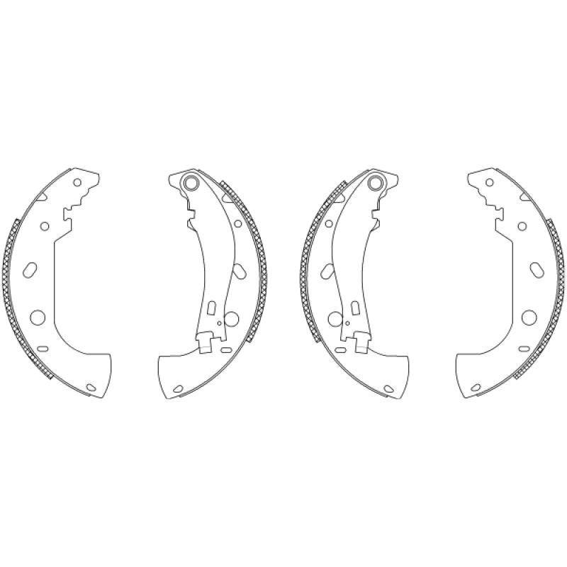 Jeu de mâchoires de frein TEXTAR 83053101 - Visuel 1