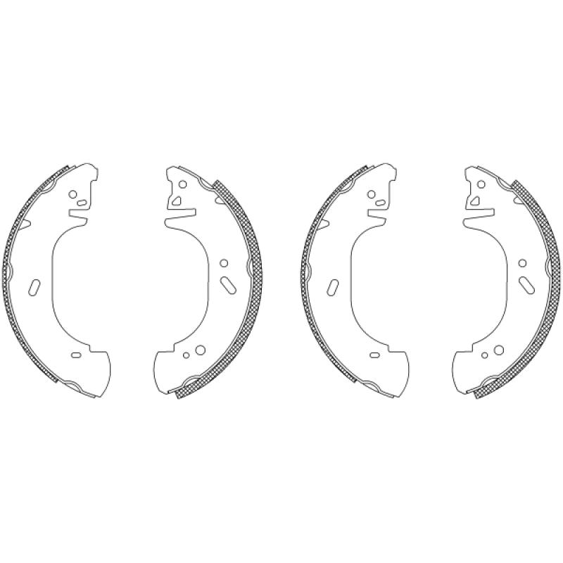 Jeu de mâchoires de frein TEXTAR 83054500 - Visuel 1