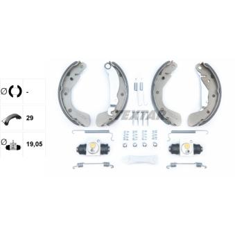 Jeu de mâchoires de frein TEXTAR OEM 1605952