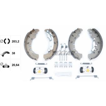 Jeu de mâchoires de frein TEXTAR OEM 77363855 Jeu de mâchoires de frein TEXTAR OEM 77363855