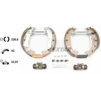 Kit de freins arrière (prémontés) TEXTAR 84000100