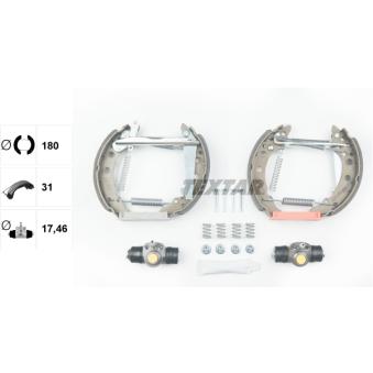 Kit de freins arrière (prémontés) TEXTAR OEM 867698511X