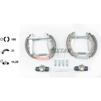 Kit de freins arrière (prémontés) TEXTAR OEM 867698525V