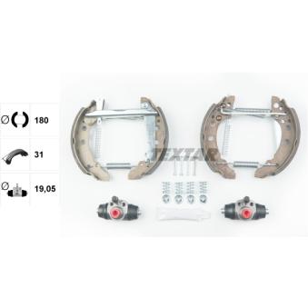 Kit de freins arrière (prémontés) TEXTAR OEM 867698525V