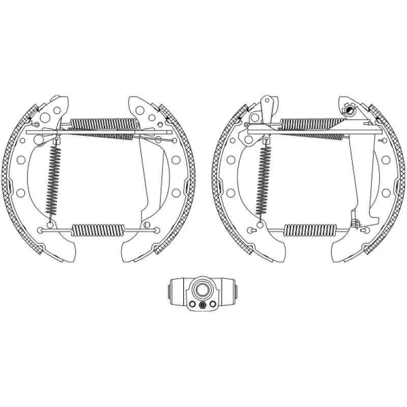 Kit de freins arrière (prémontés) TEXTAR 84018301 - Visuel 1