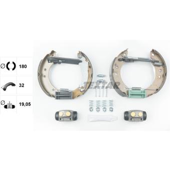 Kit de freins arrière (prémontés) TEXTAR OEM 6113662