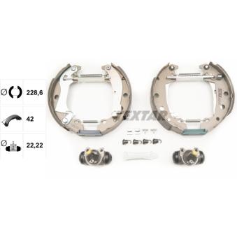Kit de freins arrière (prémontés) TEXTAR OEM 60750467