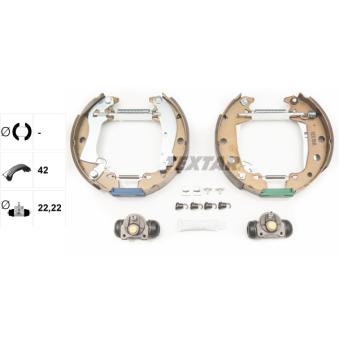 Kit de freins arrière (prémontés) TEXTAR OEM 60750467