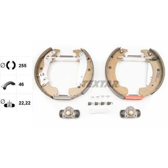 Kit de freins arrière (prémontés) TEXTAR OEM 7701201530