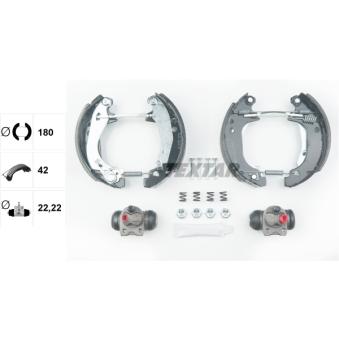 Kit de freins arrière (prémontés) TEXTAR OEM 7701201679