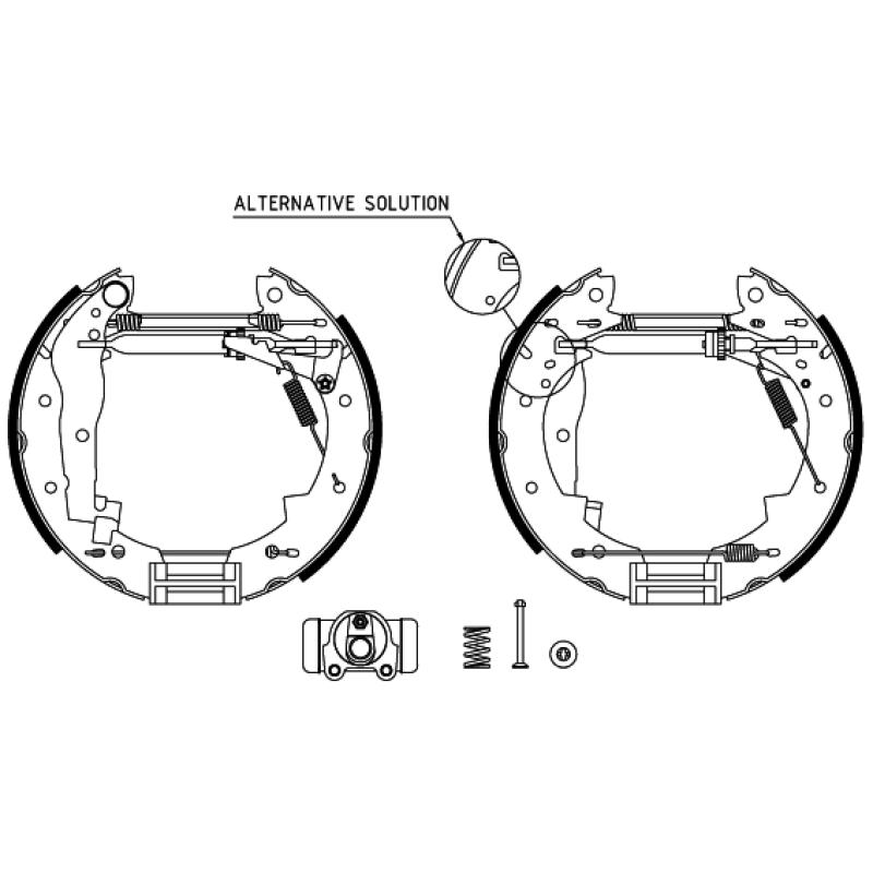Kit de freins arrière (prémontés) TEXTAR 84030403 - Visuel 1