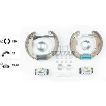 Kit de freins arrière (prémontés) TEXTAR OEM 424172