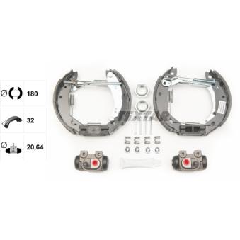 Kit de freins arrière (prémontés) TEXTAR OEM 424172