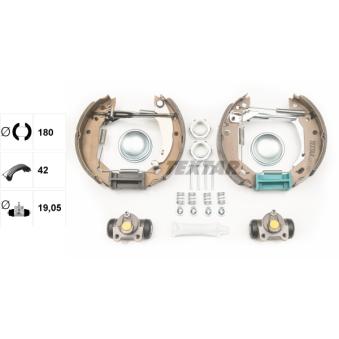 Kit de freins arrière (prémontés) TEXTAR OEM 424171