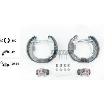 Kit de freins arrière (prémontés) TEXTAR [84031804]