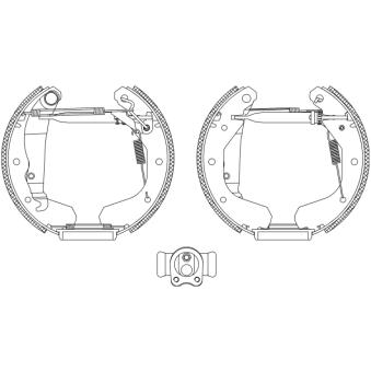 Kit de freins arrière (prémontés) TEXTAR OEM 1605774
