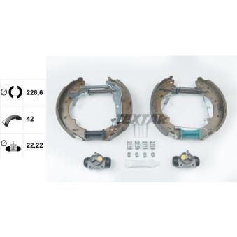 Kit de freins arrière (prémontés) TEXTAR 84033800