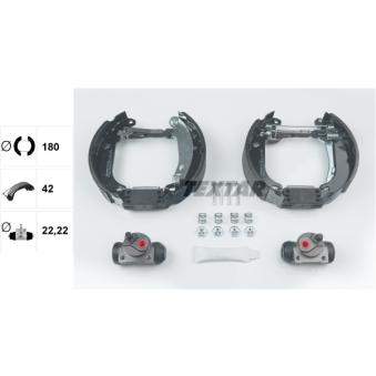 Kit de freins arrière (prémontés) TEXTAR OEM 7701204258