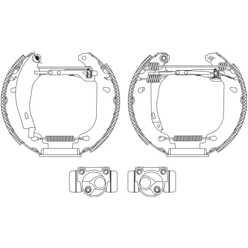 Kit de freins arrière (prémontés) TEXTAR 84037406 - Visuel 1