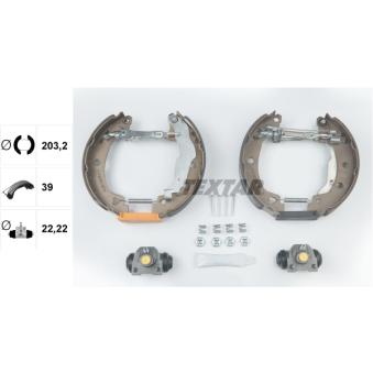 Kit de freins arrière (prémontés) TEXTAR OEM 7701202543 Kit de freins arrière (prémontés) TEXTAR OEM 7701202543