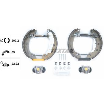 Kit de freins arrière (prémontés) TEXTAR OEM 7701202543 Kit de freins arrière (prémontés) TEXTAR OEM 7701202543