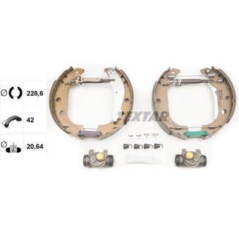 Kit de freins arrière (prémontés) TEXTAR OEM 424155